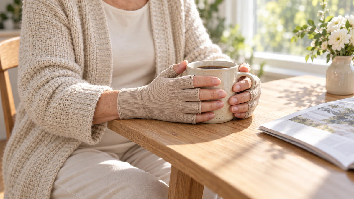 Gants de compression Venelia - moment confort le matin